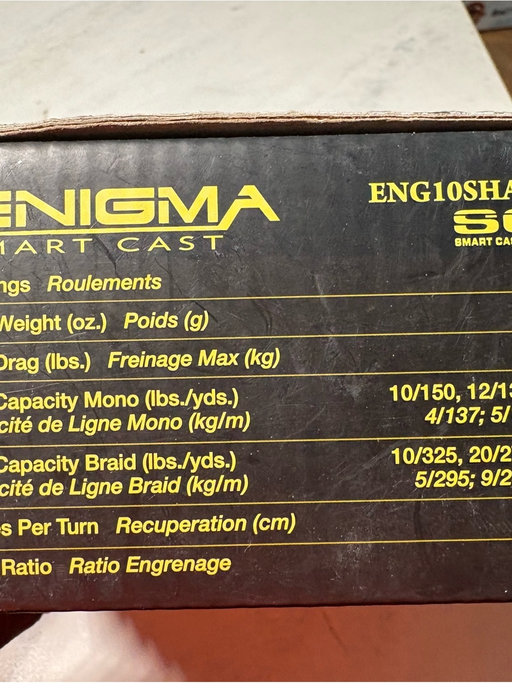 Bass Pro Shops Enigma Smart Cast Reel - Black and Gold - Picture 7 of 10